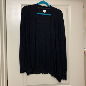 lightweight black cardigan